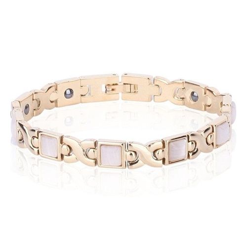Bracelet Élégant Pour Femmes,Couleur Or Rose,Pierre D'énergie,Thérapie Magnétique,Perte De Poids,Amincissant,Bijoux De Santé,Cadeaux