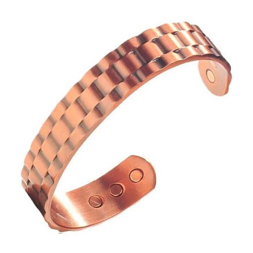 Bracelet Magnétique En Cuivre Pur Pour Hommes Et Femmes,Aimants Réglables Pour L'arthrite,Manchette,Thérapie,Santé,Énergie,Bijoux De Charme