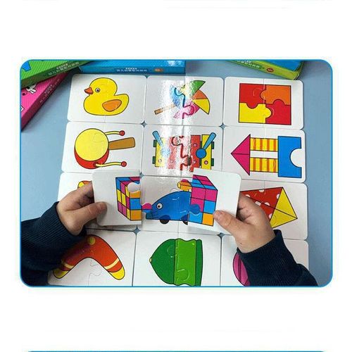 Puzzle De Cartes Montessori Pour Enfants,Jouets Pour Tout-Petits,Jeux De Développement Pour Bébés,Nitive,Fruits,Animaux Assortis,Apprentissage Des Enfants - Type Funny Toys