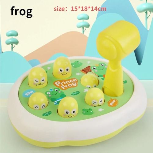 Jeu De Société De Dessin Whac-A-Mole Pour Enfants Et Parents,Jouet Montessori Pour Bébé,Cadeau D'anniversaire Pour Tout-Petits,Jeu De Frappe À Thème Animal,Garçon - Type Frog
