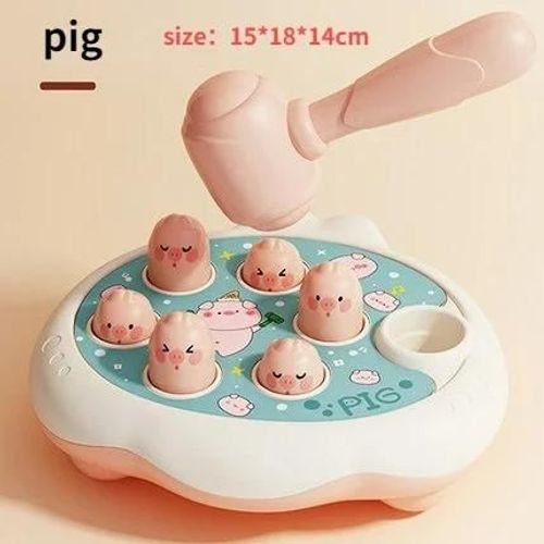 Jeu De Société De Dessin Whac-A-Mole Pour Enfants Et Parents,Jouet Montessori Pour Bébé,Cadeau D'anniversaire Pour Tout-Petits,Jeu De Frappe À Thème Animal,Garçon - Type Pig