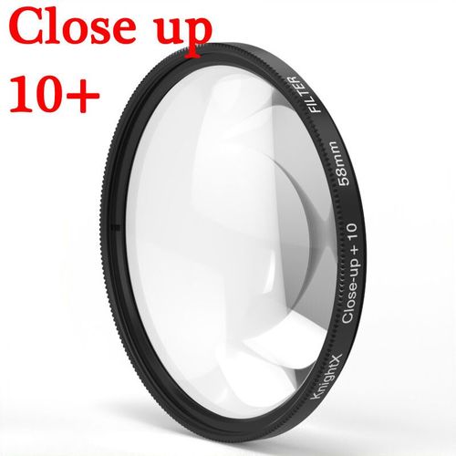 KnPackage X-Filtre d'Objectif Macro Close-up 10 +,Accessoires pour IL eos Sony Nikon 49 52 55 58 62 67 72 77 mm - Type Close Up 10X-72mm