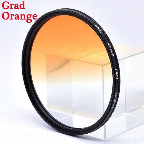 KnPackage-Filtre d'objectif pour appareil photo,polariseur,X FLD UV CPL,ND Star,Canon Sony,Nikon,52mm,58mm,67mm,Photo D5500,2000D,Sous D,60D,50D,Ensemble - Type Grad Orange-62mm