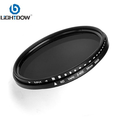 Lightdow ND2-400 Fader Filtre ND variable Réglable 52mm 55mm 58mm 62mm 67mm 72mm 77mm 82mm Nwiches volontairement 4 volontairement 8 volontairement 16 volontairement 400 Filtre d'object - Type 77mm