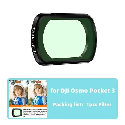 Brdrc-Kit De Filtre D'objectif Uv Nd Pour Dji Osmo Pocket 3,Accessoires Cpl Réglables,Déterminer La Caméra À Cardan Volontairement,8 Volontairement,16 Livres - Type Black Mist Filter-Generique