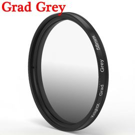 KnPackage-Filtre d'objectif UV pour Olympus Canon Eos 2000d,appareil photo X,58mm,67mm,72mm,77mm,49mm,52mm,55mm - Type Grad Grey-52mm