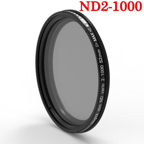 KnPackage X-Objectif Partenaires pour appareil photo de téléphone professionnel,filtre ND variable étoile CPL,tous les smartphones,37mm,52mm,55mm,58mm,Canon,Nikon - Type [ND2-ND1000]-58mm