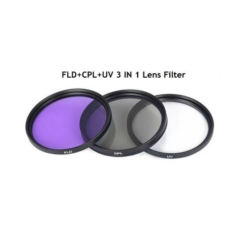 Filtre d'objectif universel CPL UV FLD,protecteur d'objectif,52mm,58mm,adapté pour smartphone,iPhone 15,14,photographie IL,Nikon,appareil photo Sony - Type [3 IN 1]-58mm