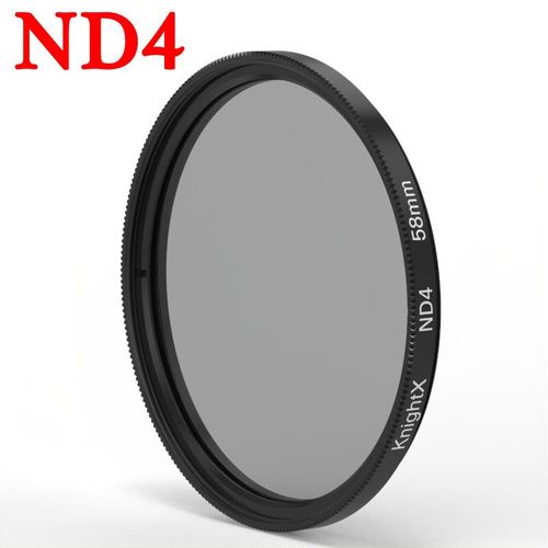 KnPackage-Filtre circulaire UV CPL pour objectif d'appareil photo,taille 49,52,55,58,62,67,72,77mm,pour Nikon IL,Sony,Fujifim,Olympus - Type [ND4]-55mm