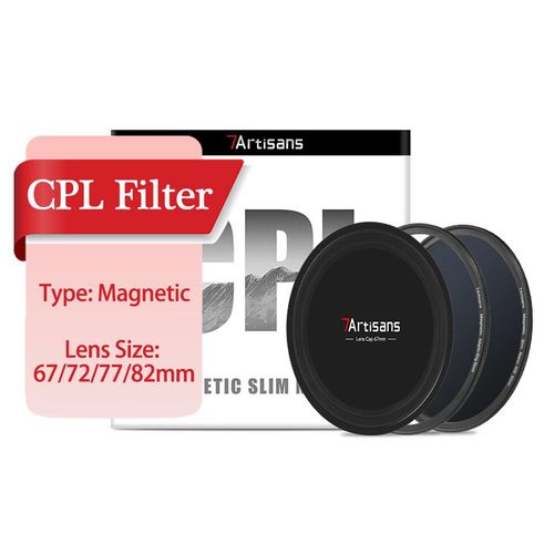 Ensemble de filtres circulaires magnétiques pour objectif d'appareil photo,filtres de protection,accessoires de photographie,67mm,72mm,77mm,82mm,7artisans Characteractors - Type Magnetic CPL-67MM
