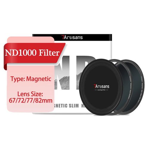 Ensemble de filtres circulaires magnétiques pour objectif d'appareil photo,filtres de protection,accessoires de photographie,67mm,72mm,77mm,82mm,7artisans Characteract - Type [Magnetic ND1000]-72mm