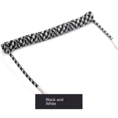 Câble USB type-c vers Mini USB,câble de données tressé à ressort,pour clavier mécanique,aviateur,connecteur d'ordinateur de bureau - Type Black White-0.25M