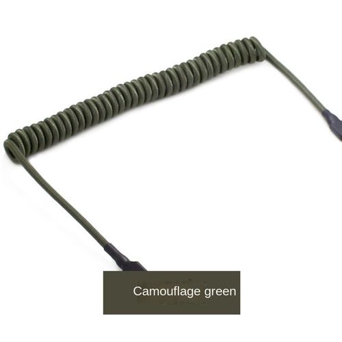 Câble USB type-c vers Mini USB,câble de données tressé à ressort,pour clavier mécanique,aviateur,connecteur d'ordinateur de bureau - Type Green-1,5m