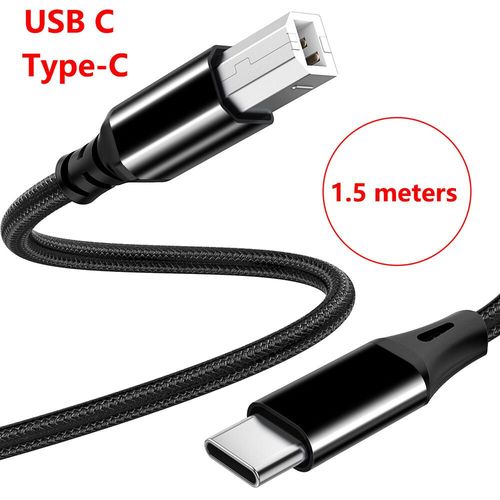Câble usb Type b OTG pour iPhone 13,iPad,contrôleur Midi,tambour pour Instrument de musique électronique - Type USB C 1.5 M