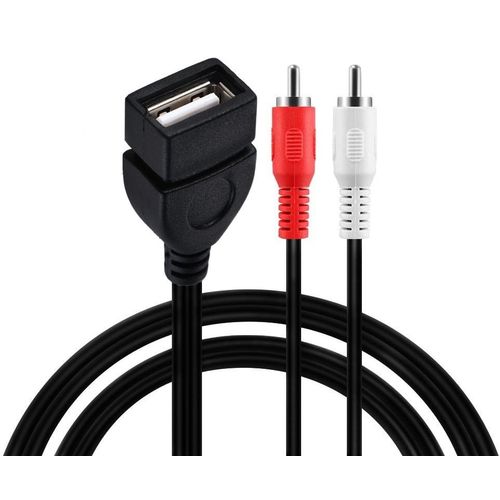Câble d'extension audio et vidéo,adaptateur audio,prise femelle USB A vers prise mâle 2RCA,1.5 m,0.2m,1.5 m,5 Federation,té - Type 0.2m #B