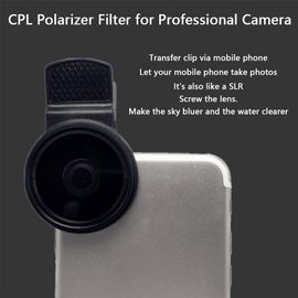 Kit d'objectif d'appareil photo circulaire à pince pour téléphone,filtre Grad pour iPhone et Samsung,filtre CPL,kit de remplacement d'objectif