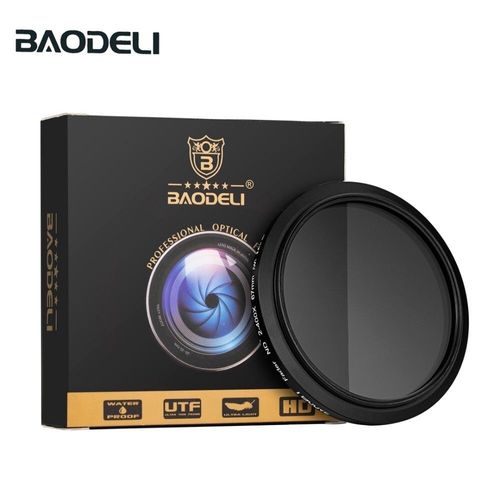 BAODELI melon al Densité Filtro Nd Filtre Variable Nd2-400 Concept 49 52 55 58 62 67 72 77 82 Mm Pour Appareil Photo IL Dslr Nikon Sony - Type [ND2-400]-67MM #A