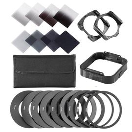 Kit de filtre carré ND nickel é,anneaux adaptateurs pour objectif d'appareil photo DSLR Cokin P SLR - Type 13in1