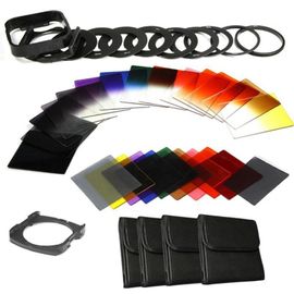 Kit de filtre carré ND nickel é,anneaux adaptateurs pour objectif d'appareil photo DSLR Cokin P SLR - Type 42in1