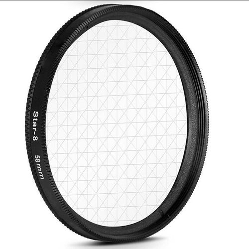 Filtre étoile 37mm/40.5mm/46mm/49mm/52mm/58mm/62mm/67mm/72mm/77mm/82mm/95mm,4 6 objectif ligne 8 points pour Canon,Nikon,Sony,DSLR - Type [Star 8]-67MM