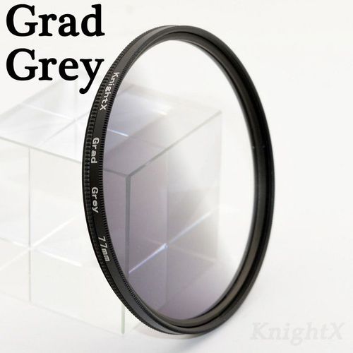filtre nd pour appareil photo Canon eos 7d 60d,appareil photo Nikon d3300 d5100 Sony,objectif couleur,49MM,52MM,55MM,58MM,62MM,67MM,72 MM,77MM - Type Grad Grey-58mm