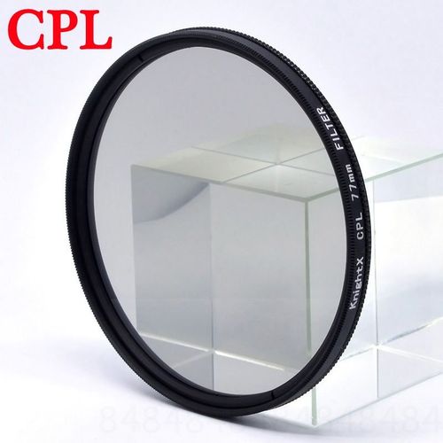 KnPackage-Filtre d'objectif d'appareil photo pour Canon,Sony,Nikon,49mm,52mm,55mm,58mm,67mm,72mm,77mm,X,FLD,UV,CPL,Nwiches volontairement 4,8 étoiles,GND,photographie - Type CPL-55mm