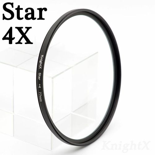 KnightX ND2 ND4 ND8 ND16 UV 49 52 55 58 62 67 72 77,filtre d'objectif couleur pour Canon EOS 1100D 700D 650D 600D,appareil photo hoya 18-55mm - Type Star 4X-62MM