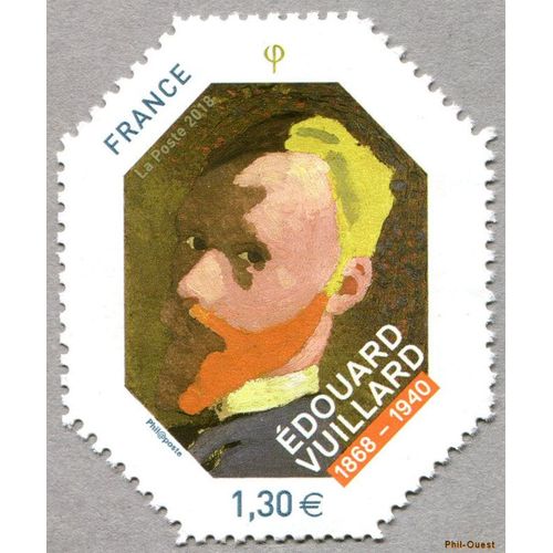 France 2018, Très Beau Timbre Neuf** Luxe Yvert 5237, Peinture D'édouard Vuillard (1868-1940),  Autoportrait Octogonal Vers 1890.