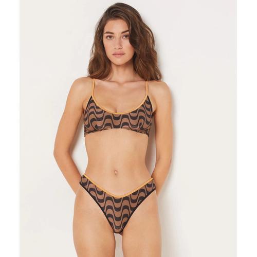 Bikini Brésilien High Leg Bas De Maillot - Magic Sepia - 36 - Marron - Femme - Etam