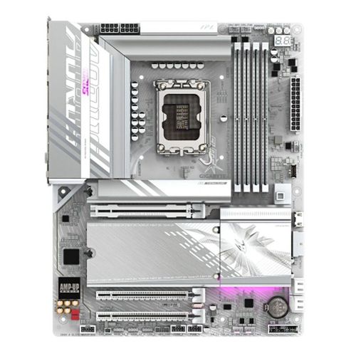 GIGABYTE Z890 AORUS ELITE WIFI7 ICE Scheda Madre - Supporta CPU Intel Core Ultra (Serie 2), VRM a 16+1+2 fasi, fino a 8800MHz DDR5 (OC), 1xPCIe 5.0 + 3xPCIe 4.0, Wi-Fi 7, LAN 2.5GbE, Thunderbolt 4