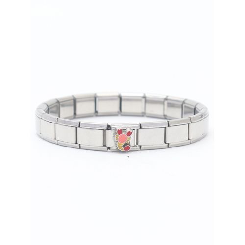 Bracelet À Maillons De Charme Italien Pour Femme,Perles Carrées Vintage,Pièces De Bijoux Modulaires,Cadeau De Fête Des Mères,Ami