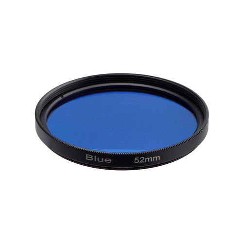 Filtres d'objectif colorés pour appareil photo reflex numérique,disponible en rouge,jaune,vert,bleu,orange,rose,violet,toutes tailles,pour Nikon,Sony - Type Bleu-52mm