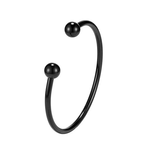 Sion L-Bracelet Jonc En Acier Inoxydable Pour Hommes Et Femmes,Manchette Boule À Vis,Perles De Charme,Bijoux À Bricoler Soi-Même