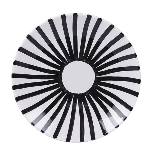 Assiette Plate Santiago Noir 26 Cm (Lot De 6)