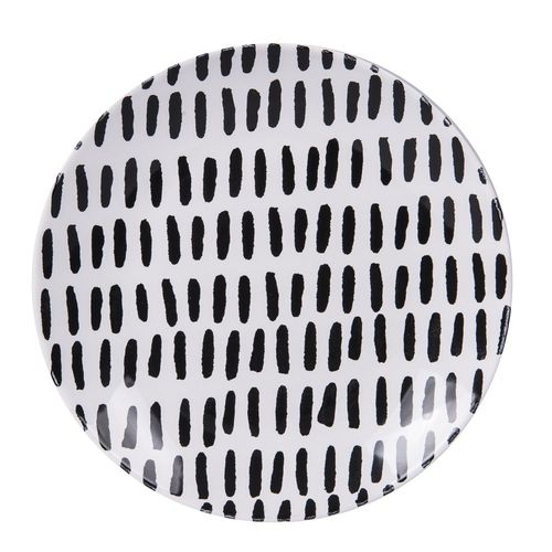 Assiette À Dessert Santiago Noir 21 Cm (Lot De 6)