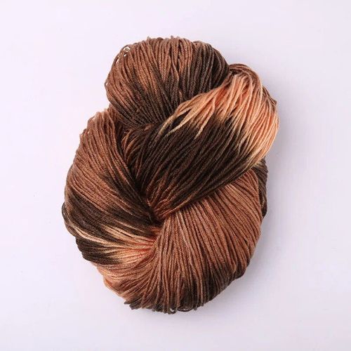 Fil de crochet monochromatique teint Flashy Chunky,fils acryliques colorés,pulls pour bébés,fils de laine Mohair,crochet,boule,2 pièces x 50g - Type 10(2pcs 100grams)