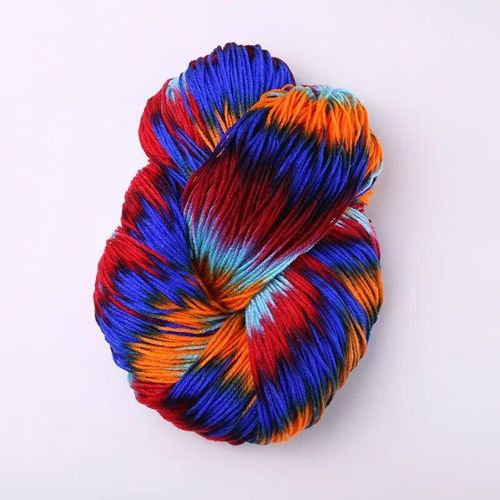 Fil de crochet monochromatique teint Flashy Chunky,fils acryliques colorés,pulls pour bébés,fils de laine Mohair,crochet,boule,2 pièces x 50g - Type 11(2pcs 100grams)