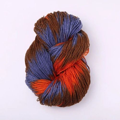 Fil de crochet monochromatique teint Flashy Chunky,fils acryliques colorés,pulls pour bébés,fils de laine Mohair,crochet,boule,2 pièces x 50g - Type 16(2pcs 100grams)