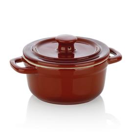 Mini cocotte ovale 16 cm en grès (lot de 2)