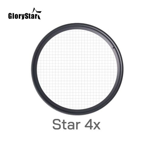 filtre d'objectif d'appareil photo,pour canon eos sony nikon d3300 400d 18-135 d5100,37 46 52MM 55MM 58MM 67 77 88 MM - Type Star 4X Filter-37MM