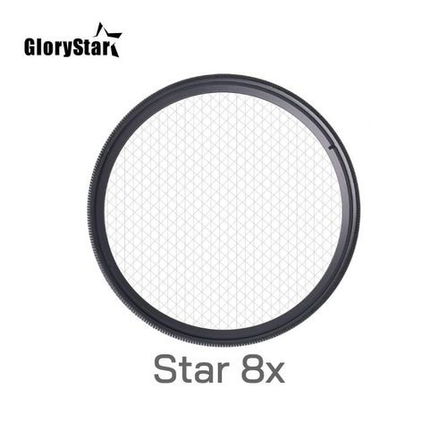 filtre d'objectif d'appareil photo,pour canon eos sony nikon d3300 400d 18-135 d5100,37 46 52MM 55MM 58MM 67 77 88 MM - Type Star 8X filter-43mm