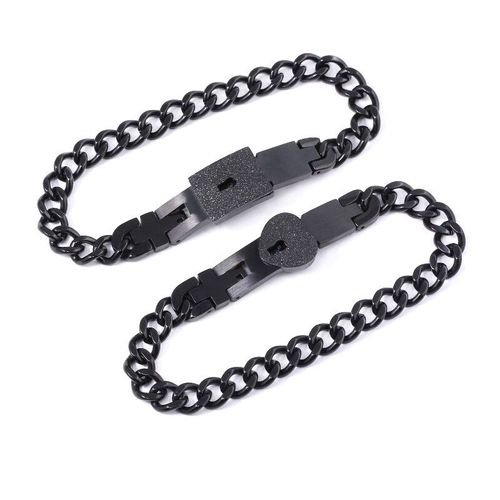 Bracelet Et Pendentif Clé Assortis Pour Couple,Cadeau De Bijoux Amoureux