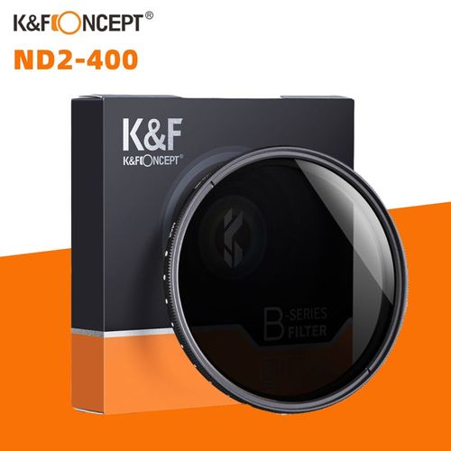 K & F CONCEPT Filtre ND ND2-400 37/40.5/43/46/49/52/55/62/67/72/77mm Réglable melon al Density Fader Filtre d'objectif d'appareil photo variable - Type 72mm