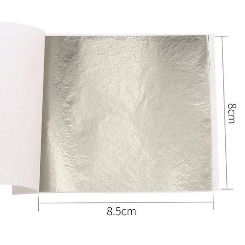 100 Pièces/10clolors,Artisanat D'art,Imitation Or Argent Cuivre Feuille De Métal,Dorure,Feuilles,Bricolage Artisanat,Papier Décoratif - Type Light Champagne100pc