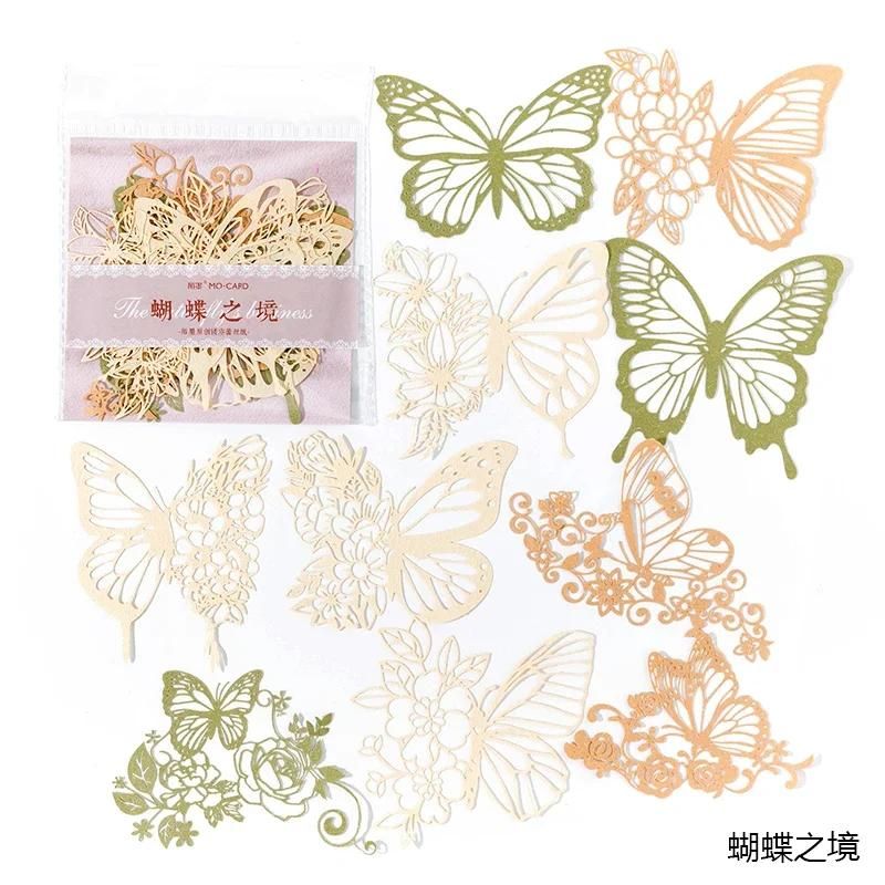 Papier Artisanal Vintage Pour Scrapbooking,10 Pièces,Cercle De Fleurs Pour Fenêtre,Dentelle,Papier Artisanal Décoratif Pour Journal Intime - Type A