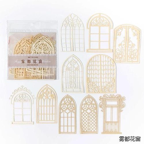Papier Artisanal Vintage Pour Scrapbooking,10 Pièces,Cercle De Fleurs Pour Fenêtre,Dentelle,Papier Artisanal Décoratif Pour Journal Intime - Type C