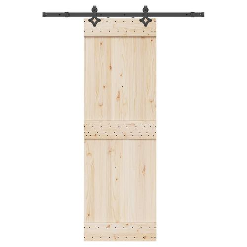 vidaXL Kit de quincaillerie de porte coulissante 152,5 cm acier noir