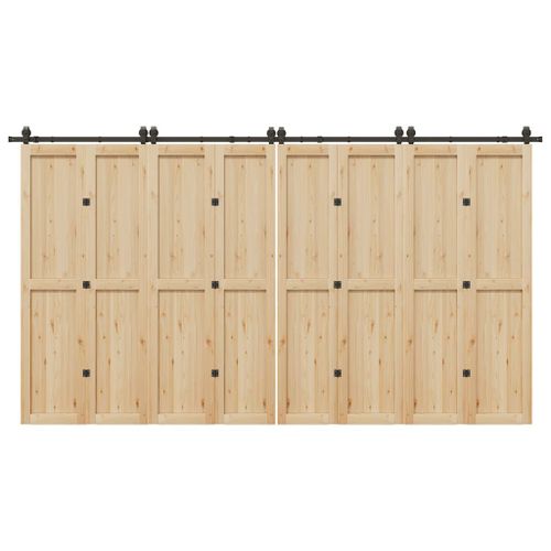 vidaXL Kit de quincaillerie de porte coulissante 400 cm acier noir