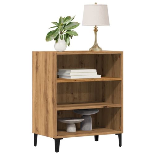 Vidaxl Buffet Chêne Artisanal 57x35x75 Cm Bois D'ingénierie