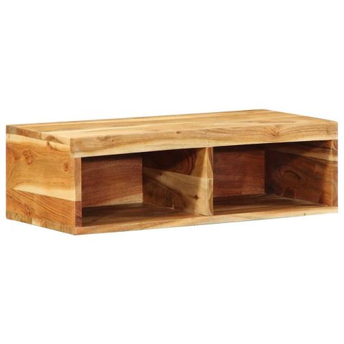 Vidaxl Meuble Tv Mural 60x30x19 Cm Bois Massif D'acacia